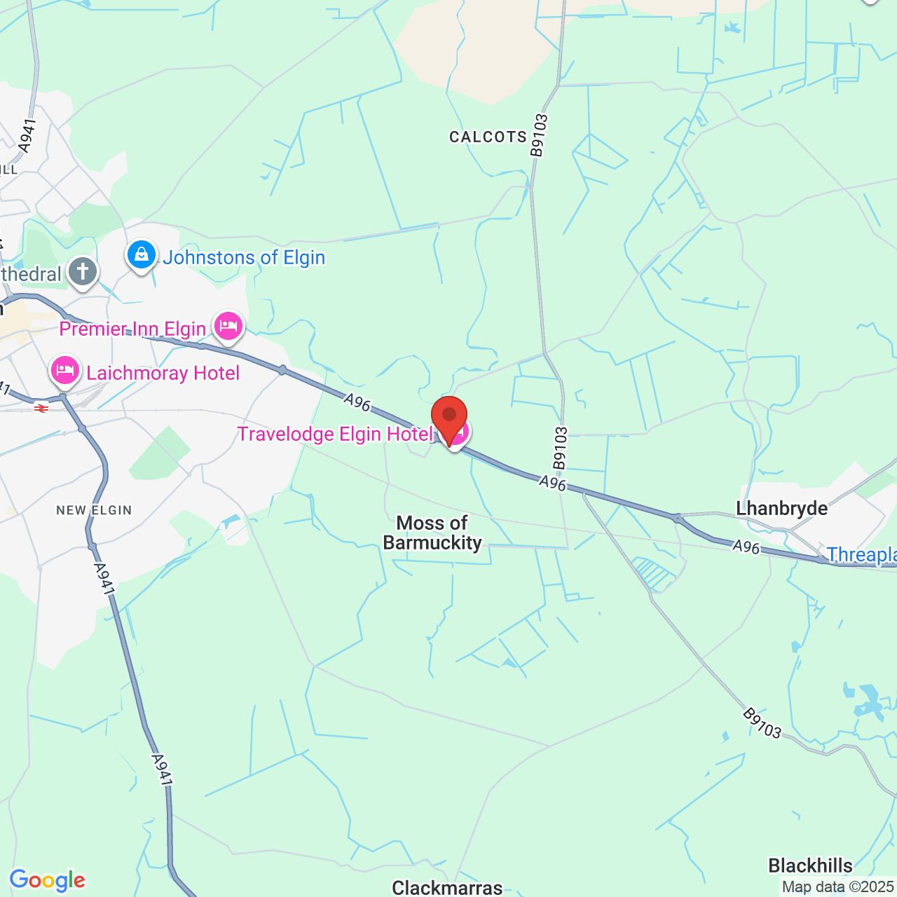 Map displaying vacancy location